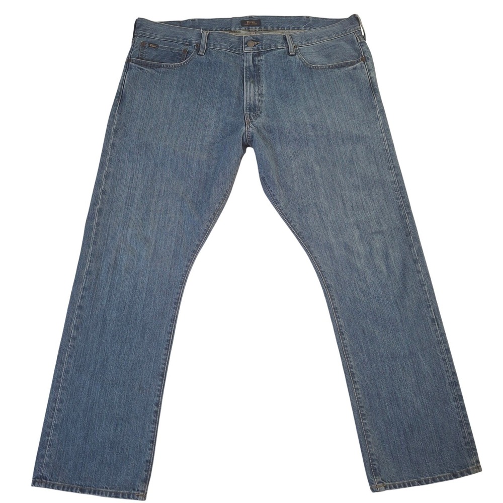 Polo Ralph Lauren Varick Slim Straight Jeans Mens 40x30 Medium Wash Blue Denim